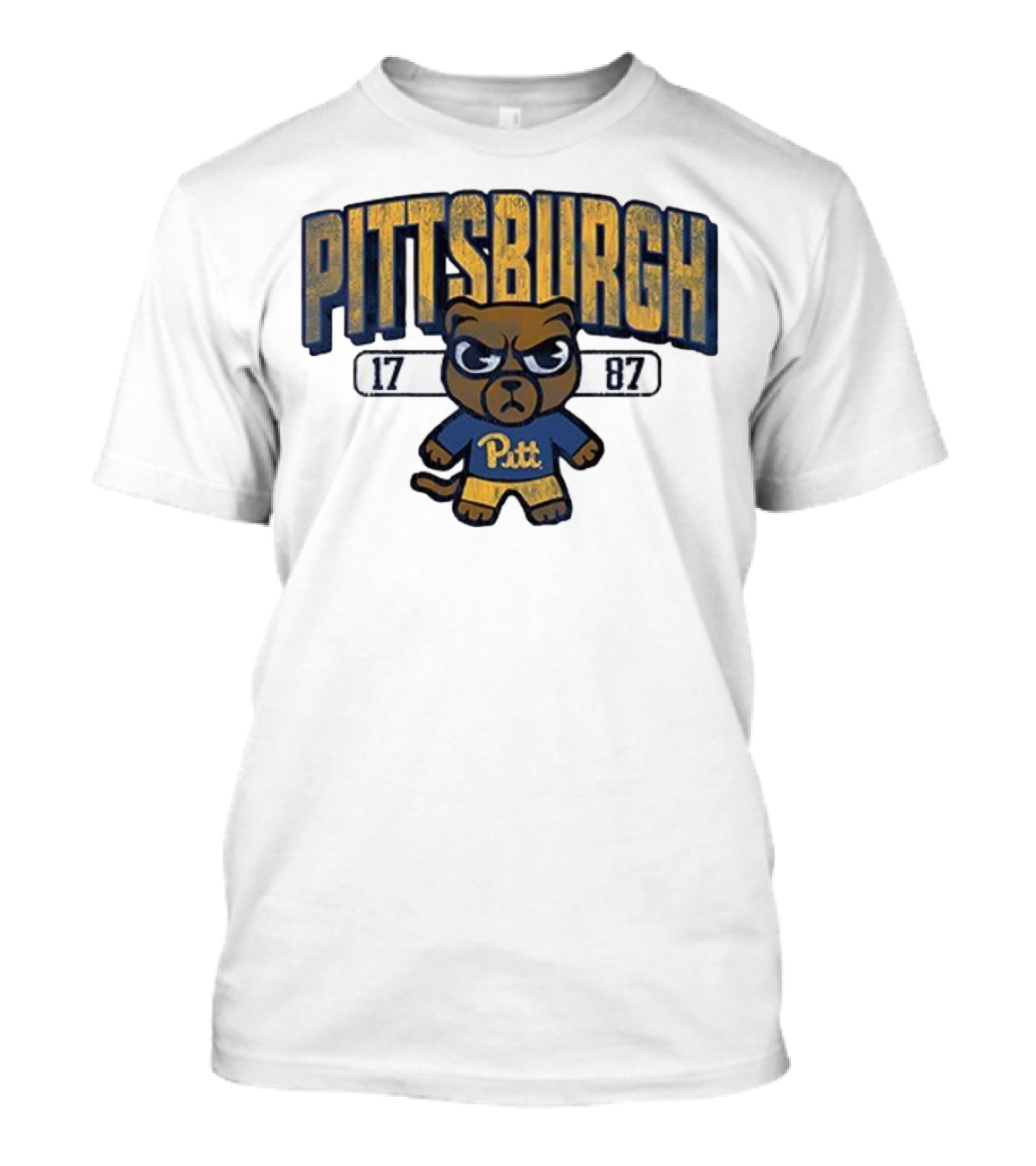 Pittsburgh Panthers 1787 Pitt Tokyodaichi Collaboration Bear T-Shirt