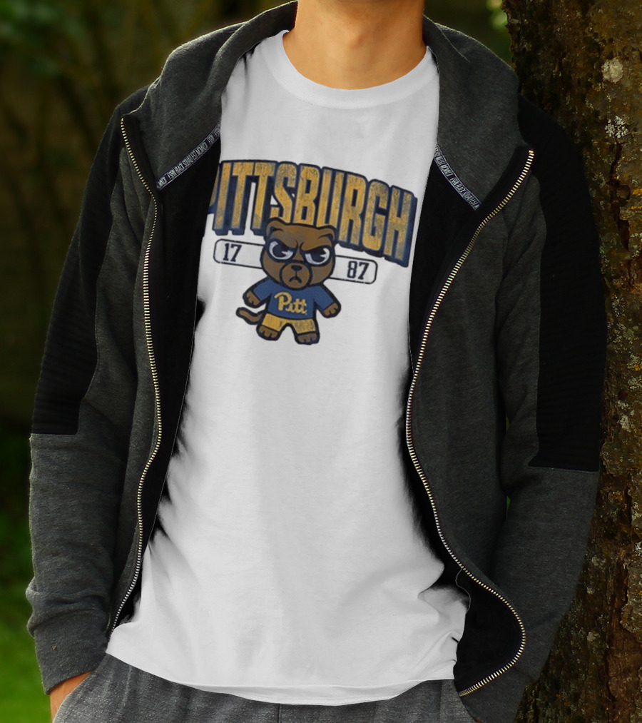Pittsburgh Panthers 1787 Pitt Tokyodaichi Collaboration Bear T-Shirt