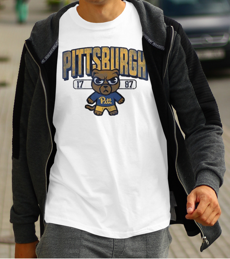 Pittsburgh Panthers 1787 Pitt Tokyodaichi Collaboration Bear T-Shirt