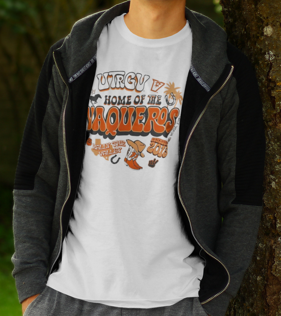 UTRGV Vaqueros V’s Up Home Of The Vaqueros Established 2015 T-Shirt