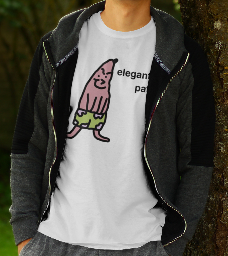 Elegant Pat Character Green Shorts Pose T-Shirt