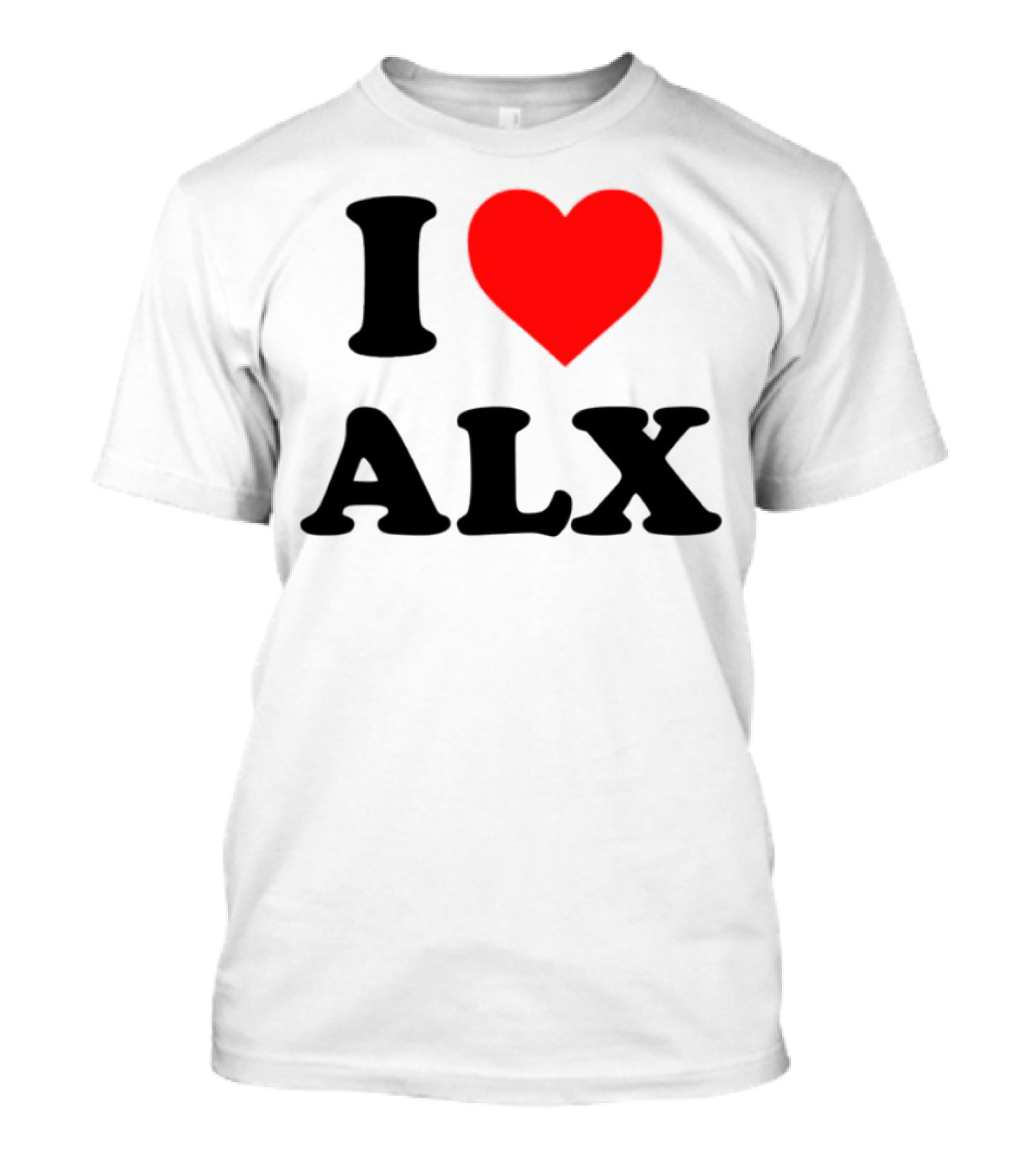 I Love ALX Red Heart Emblem T-Shirt