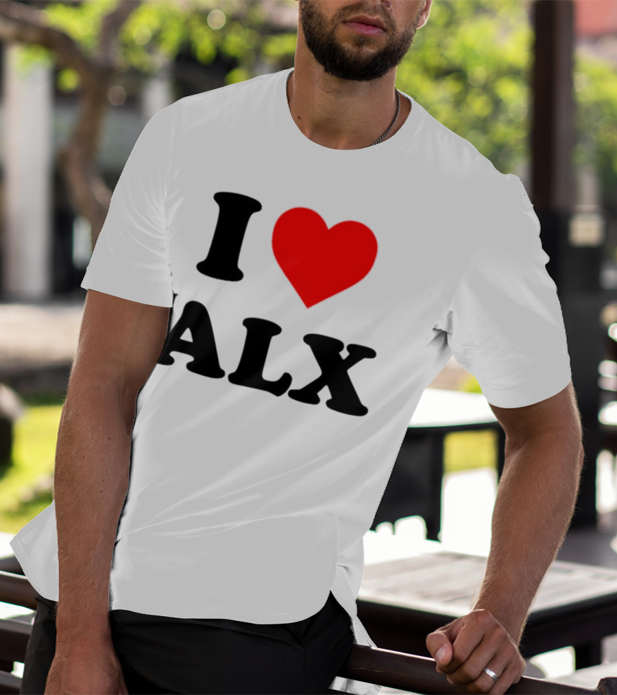I Love ALX Red Heart Emblem T-Shirt