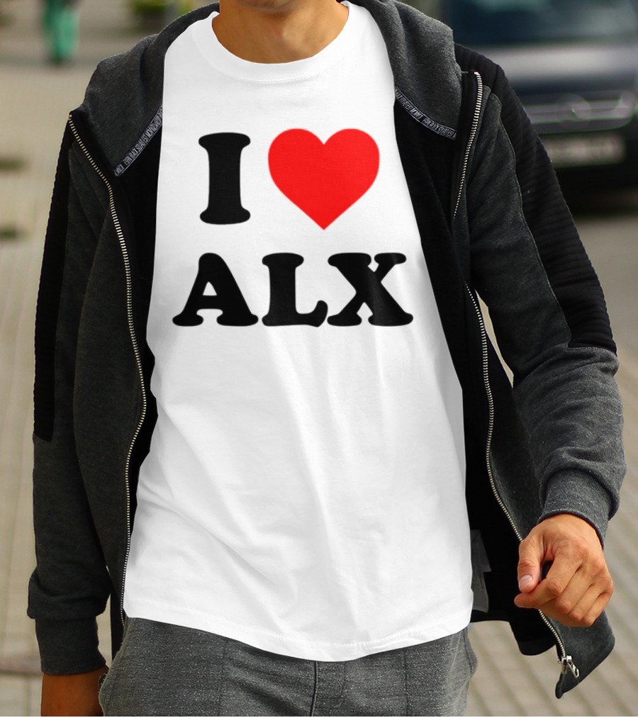 I Love ALX Red Heart Emblem T-Shirt