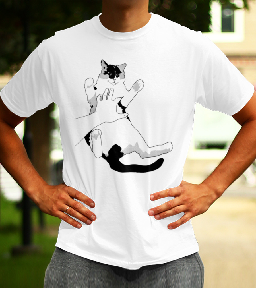 MK Belly Rub Cat Paws Cute Playful Kitten T-Shirt