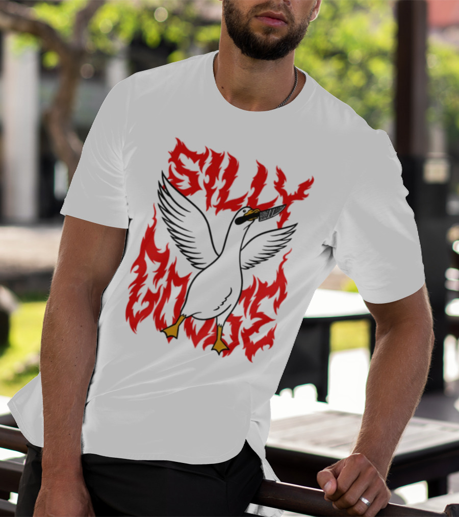 Silly Goose Tragic Girls Flame Style T-Shirt