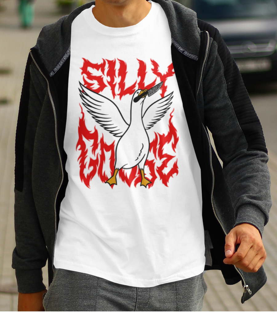 Silly Goose Tragic Girls Flame Style T-Shirt