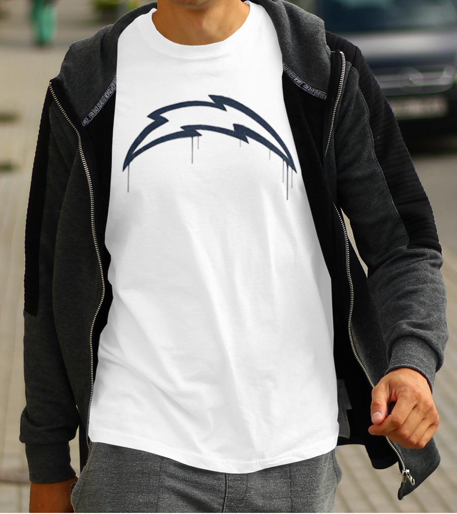 Bolt Dripz Los Angeles Chargers National Football League NFL 2025 T-Shirt