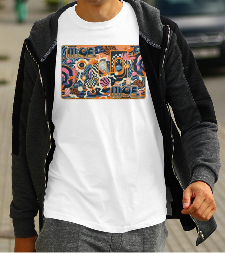 Moe. October 9-10 2025 Brooklyn Bowl NY Psychedelic Abstract Art T-Shirt