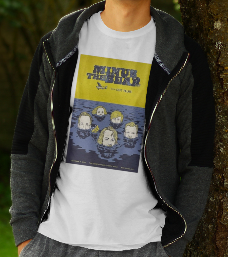 Minus The Bear With Soft Palms San Diego The Observatory North Park October 8 2025 T-Shirt