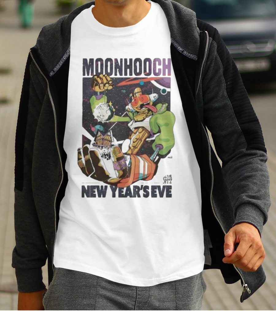 Moon Hooch New Year’s Eve 2025 Space Robot Adventure At The Sitz T-Shirt