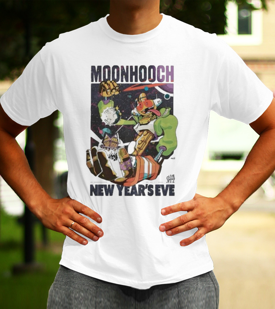 Moon Hooch New Year’s Eve 2025 Space Robot Adventure At The Sitz T-Shirt