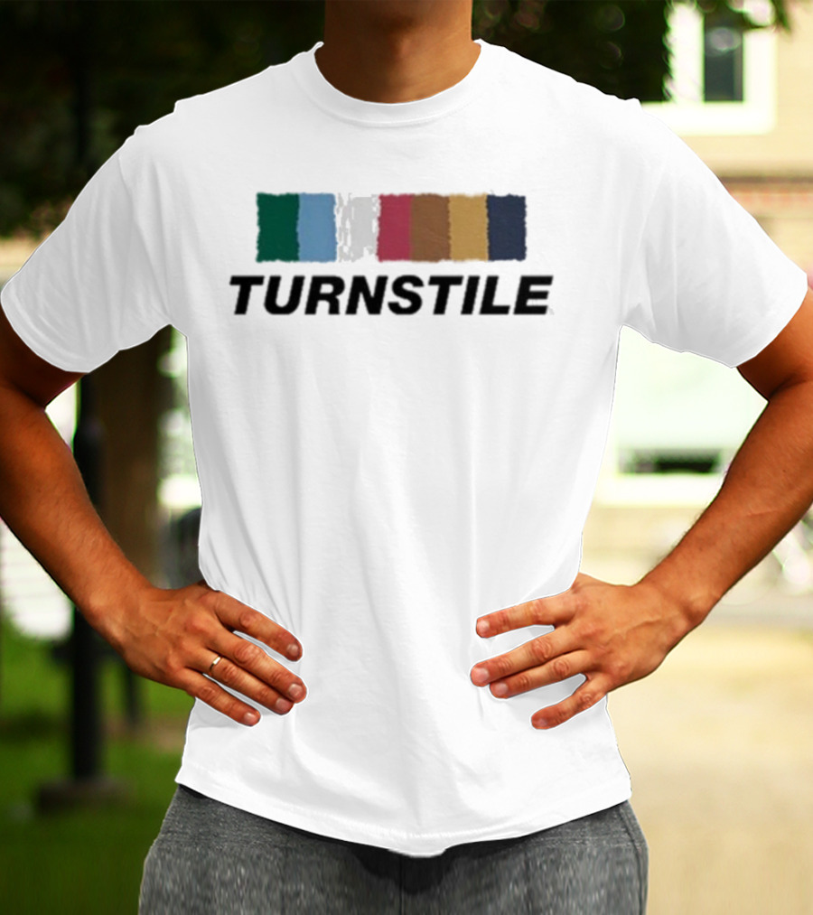 Turnstile Color Wall Palette Vibrant Stripes T-Shirt