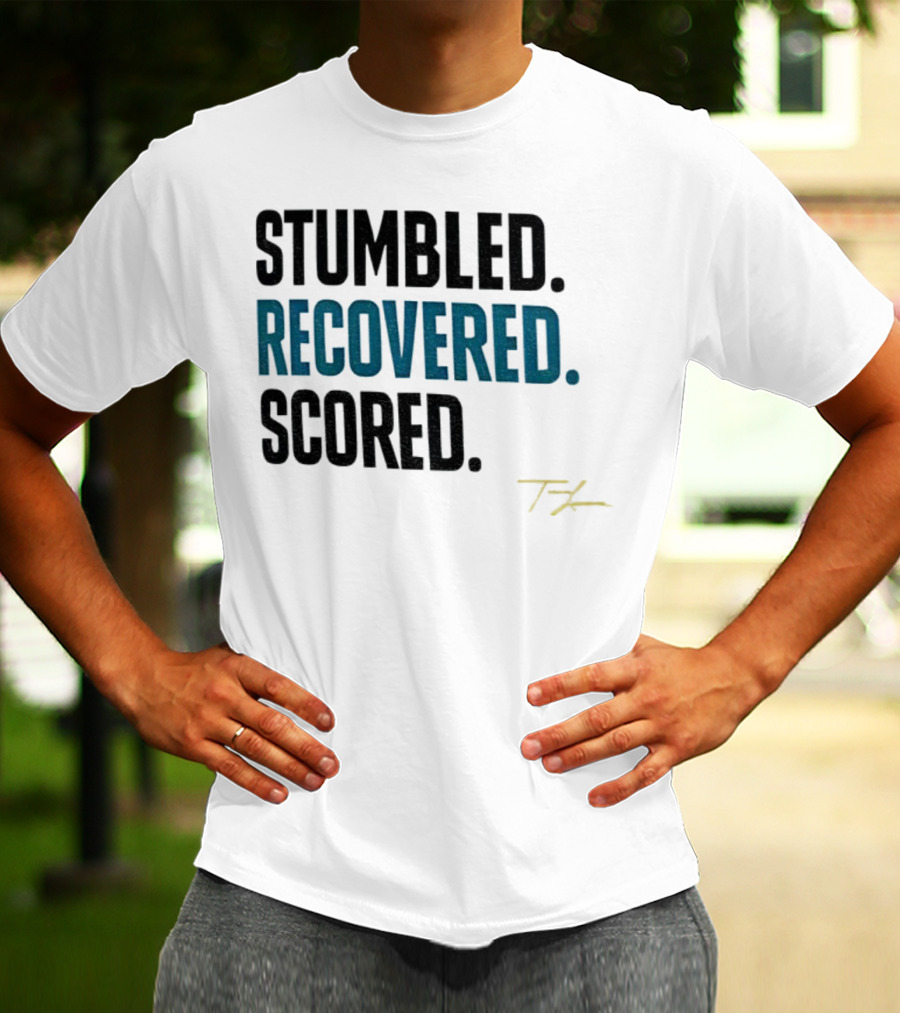 Trevor Lawrence Stumbled Recovered Scored TK Jacksonville Jaguars T-Shirt