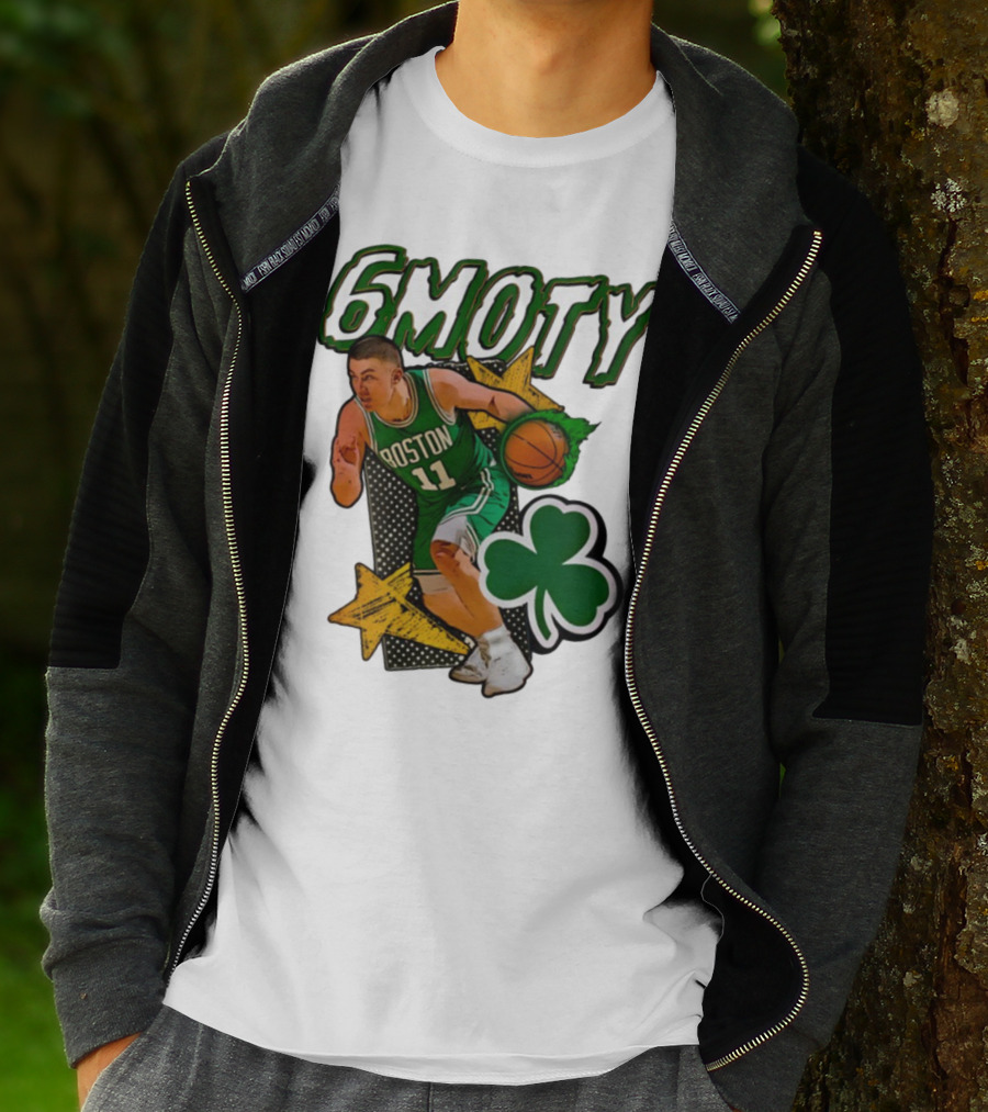 6Moty Boston Celtics Basketball Player Clover Stars T-Shirt