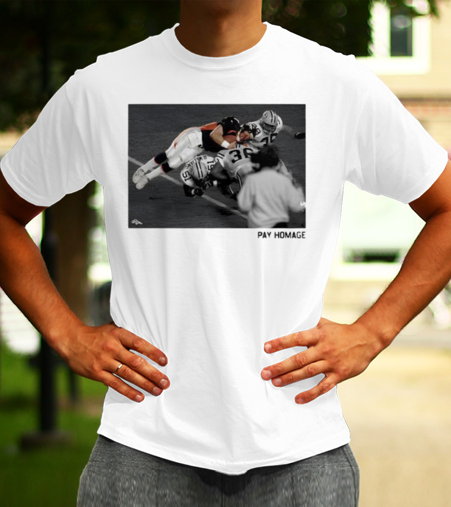 Denver Broncos John Elway Ash Pay Homage Iconic Football Moment T-Shirt