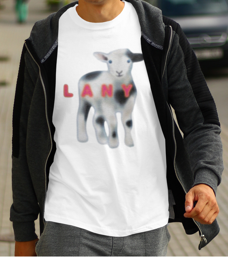Lany Lamb Cute Animal Design T-Shirt