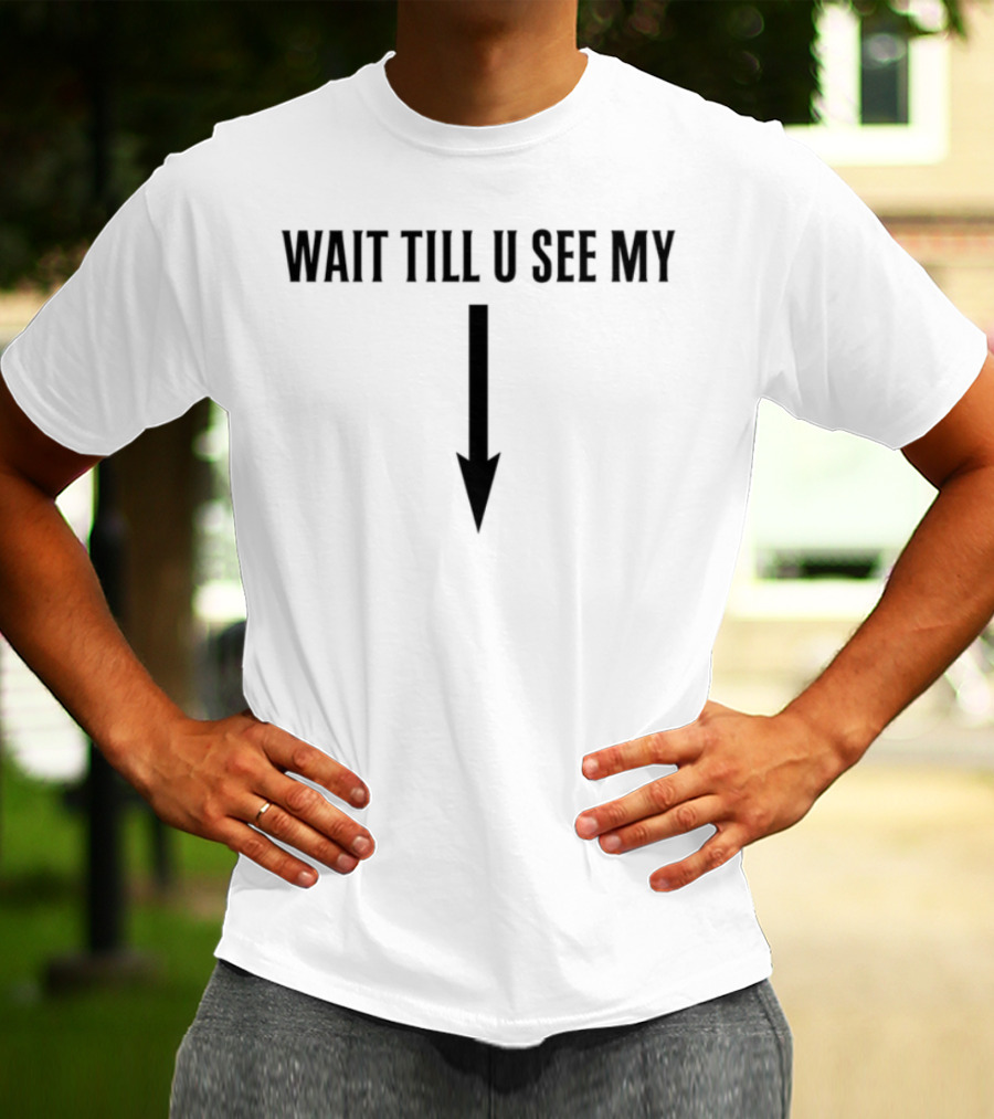 Wait Till U See My Arrow Down Icon T-Shirt