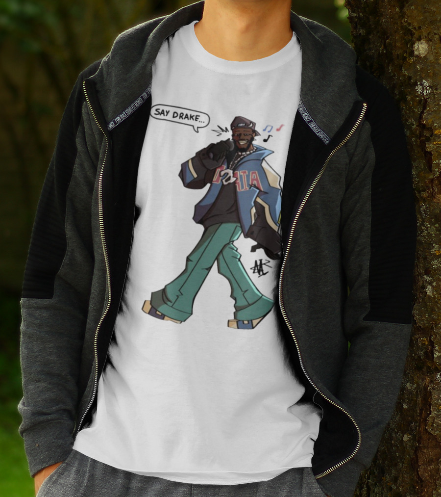 Windandsea Kendrick Lamar Say Drake Illustration T-Shirt