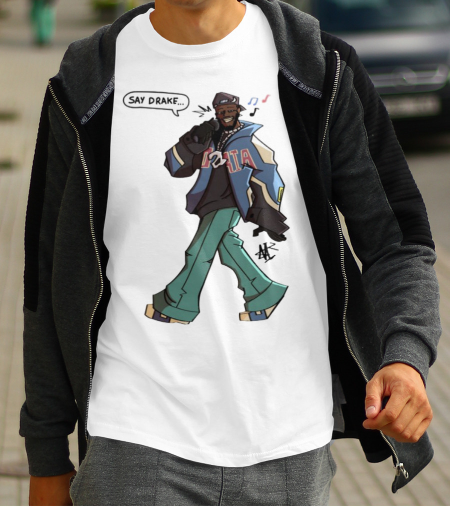 Windandsea Kendrick Lamar Say Drake Illustration T-Shirt