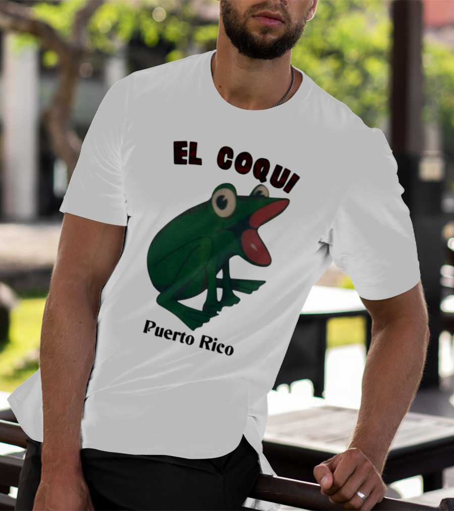 El Coqui Frog Puerto Rico Cultural Icon T-Shirt