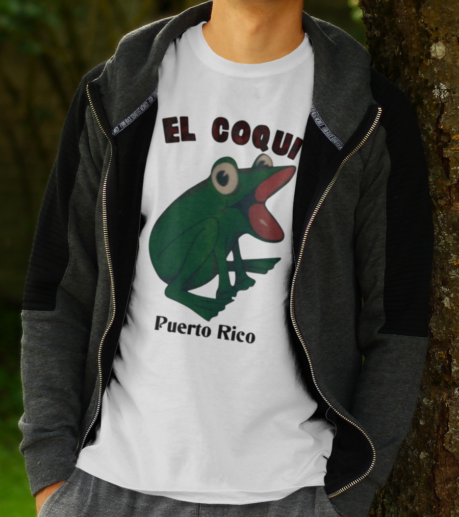 El Coqui Frog Puerto Rico Cultural Icon T-Shirt