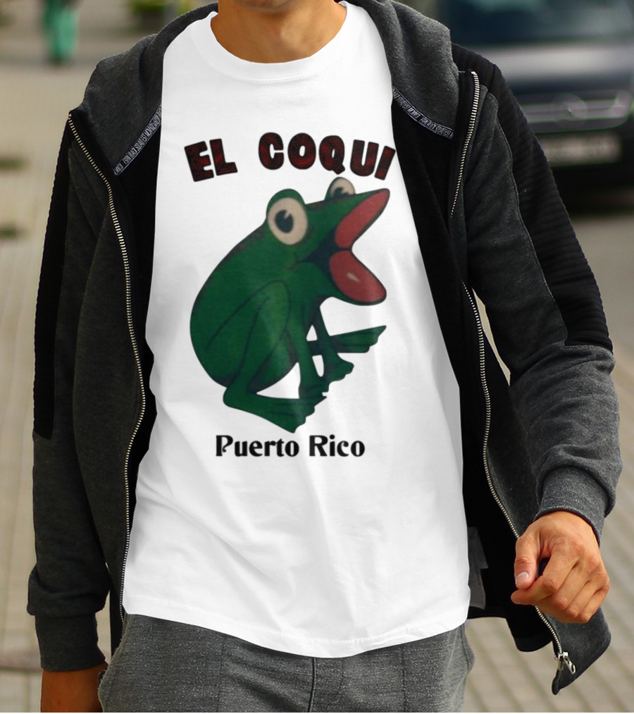 El Coqui Frog Puerto Rico Cultural Icon T-Shirt