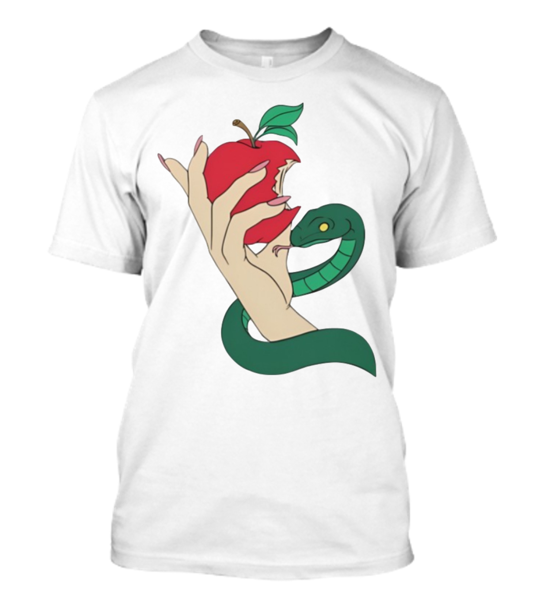 Eve Was Framed Ewf Colorful Snake And Apple T-Shirt