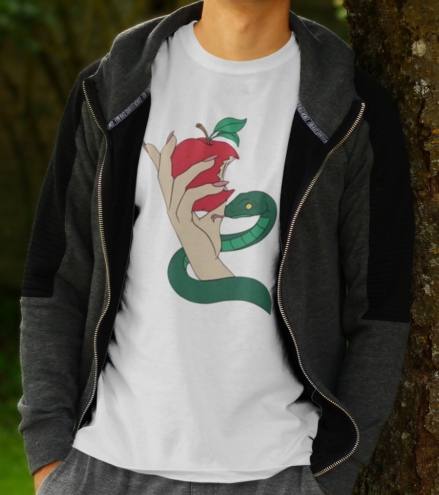 Eve Was Framed Ewf Colorful Snake And Apple T-Shirt