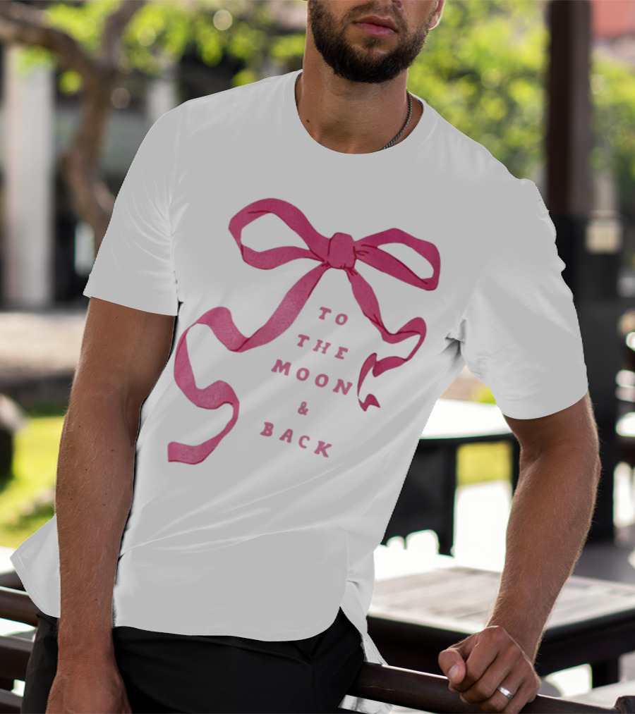To The Moon And Back Pink Ribbon T-Shirt