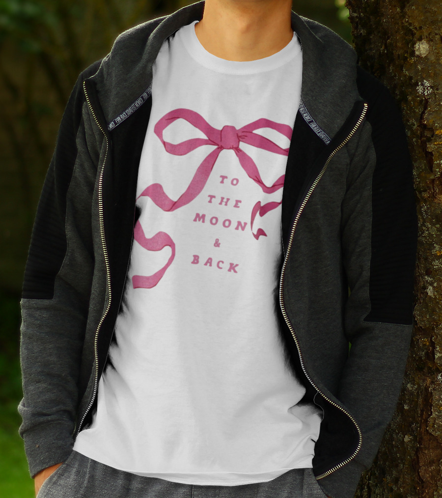 To The Moon And Back Pink Ribbon T-Shirt