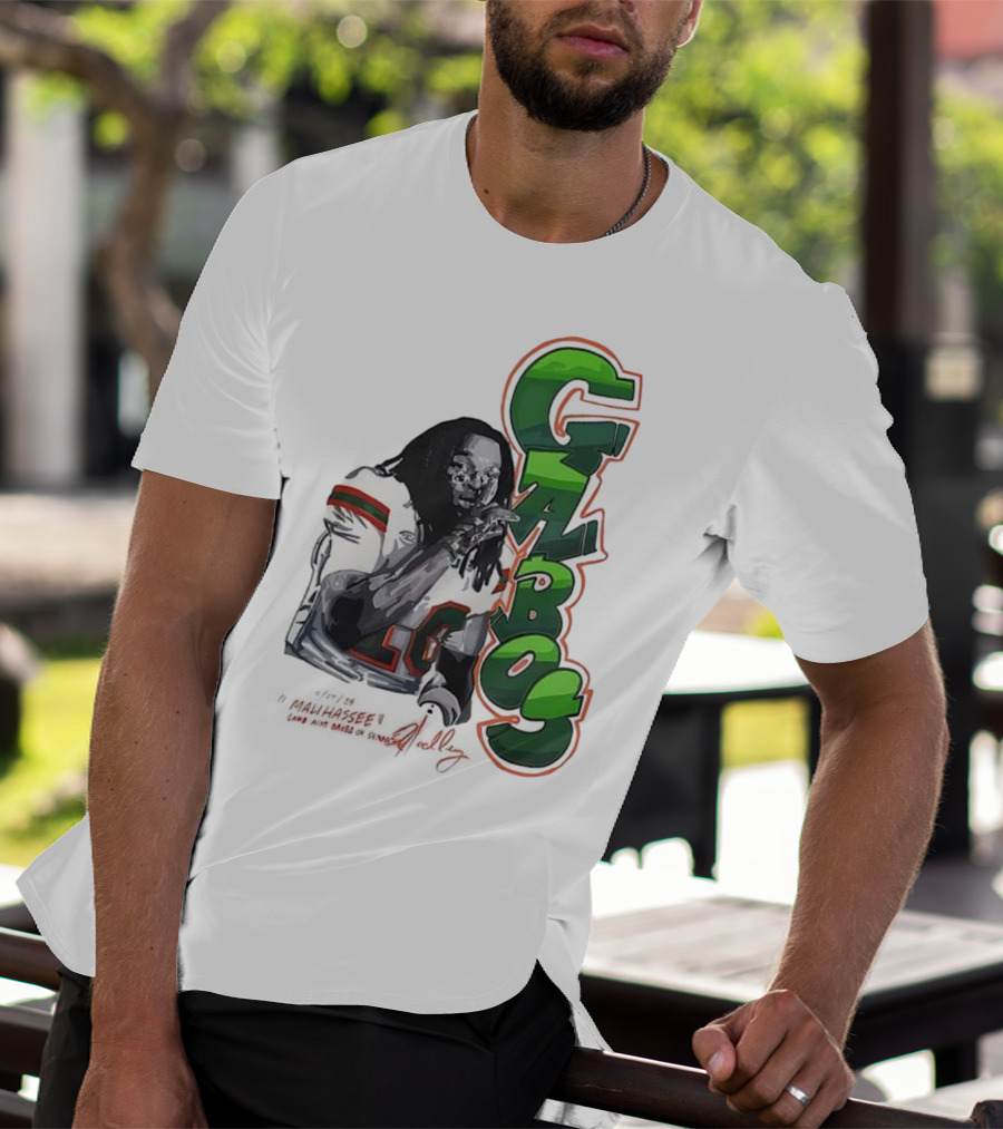 Malachi Toney Gabos Miami Hurricanes Malihassee Signature T-Shirt