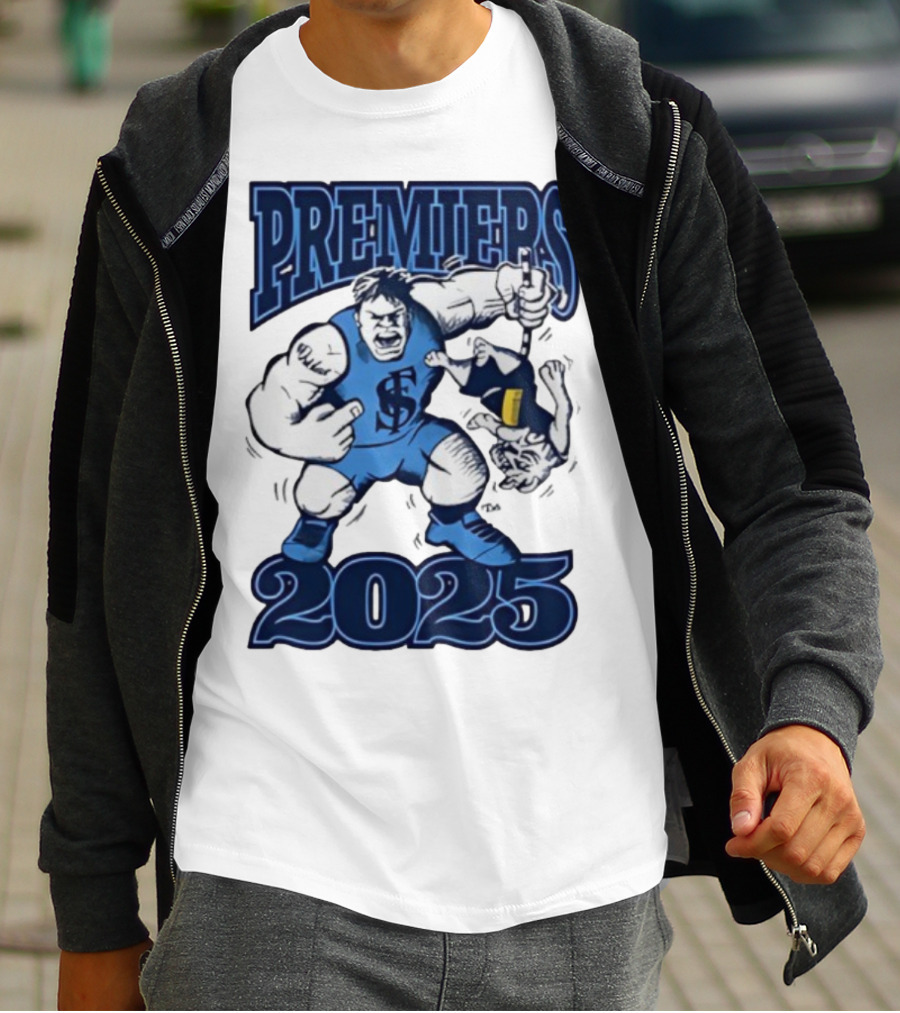 Sturt Football Club Premiers 2025 Mascot Victory Image T-Shirt