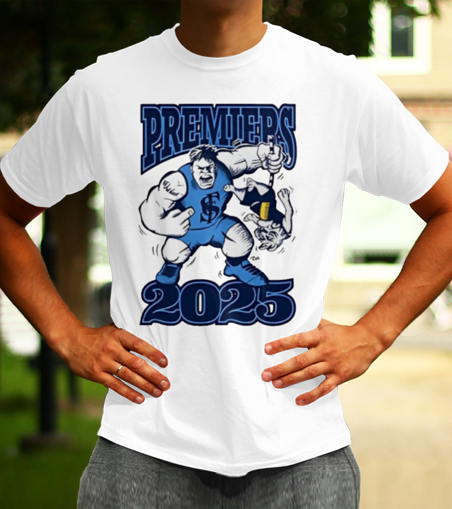 Sturt Football Club Premiers 2025 Mascot Victory Image T-Shirt