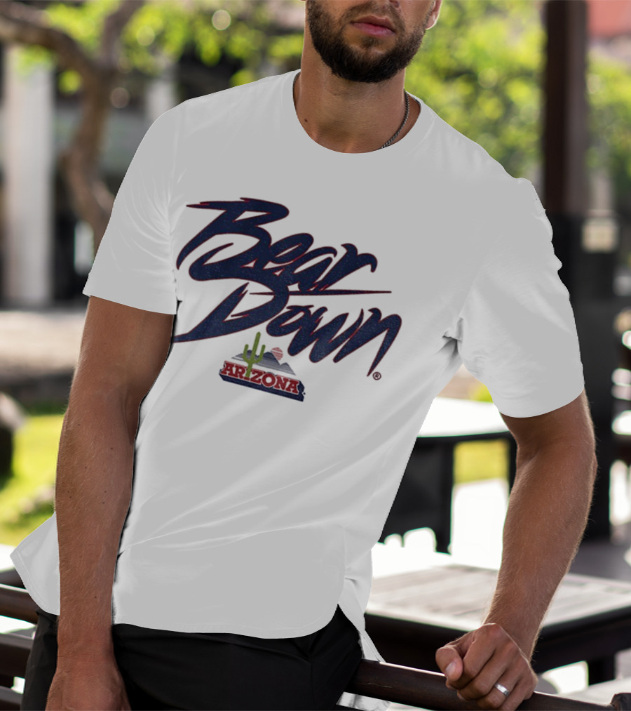 Bear Down Arizona Cactus Wildcats Football 2025 T-Shirt