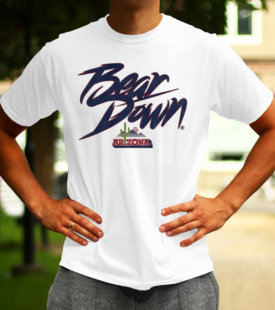Bear Down Arizona Cactus Wildcats Football 2025 T-Shirt