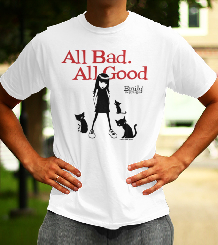 All Bad All Good Emily The Strange Cats T-Shirt