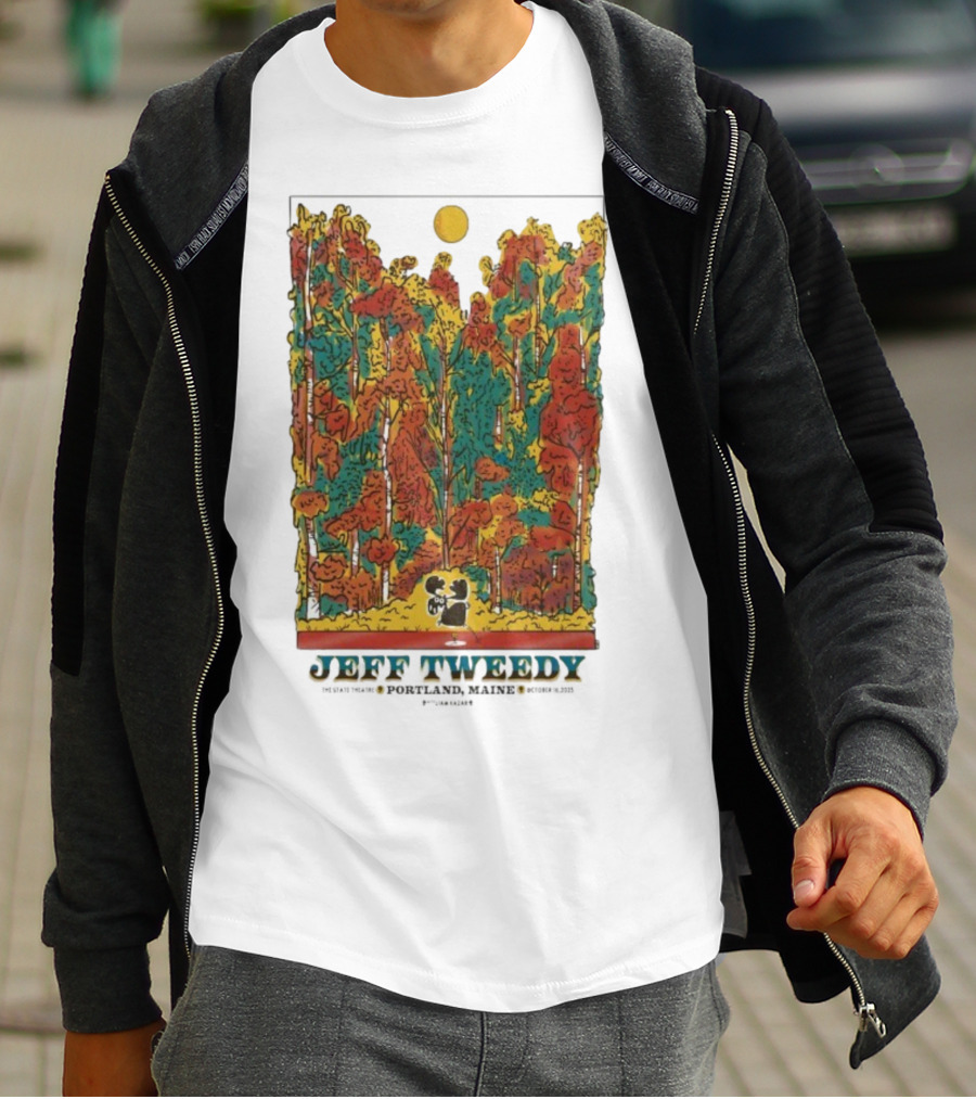 Jeff Tweedy Portland Maine State Theatre October 16 2025 Forest Scene T-Shirt