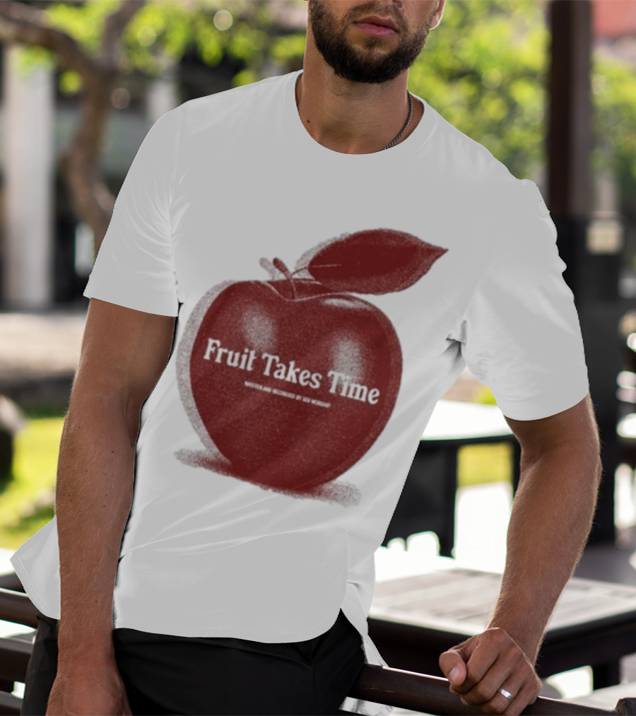 Fruit Takes Time By Seu Worship Red Apple T-Shirt