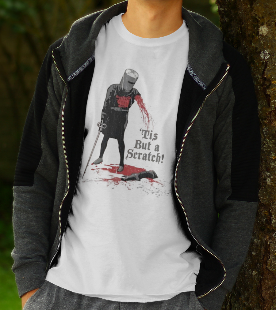 Monty Python Black Knight 'Tis But A Scratch Classic Scene T-Shirt