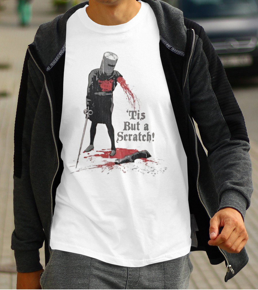 Monty Python Black Knight 'Tis But A Scratch Classic Scene T-Shirt