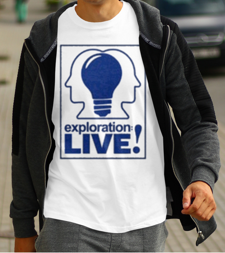 Exploration Live Heads With Lightbulb Icon T-Shirt