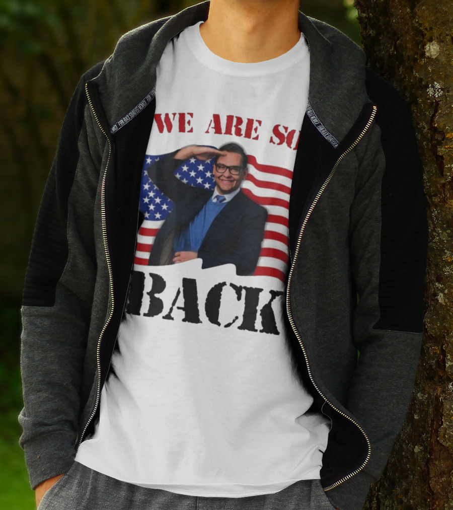 We Are So Back George Santos American Flag T-Shirt