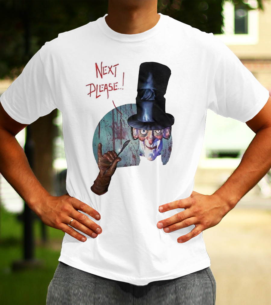 John Bolton1989 Next Please Horror Graffiti Halloween T-Shirt