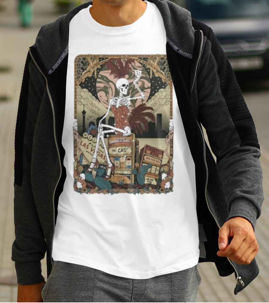 The Cab Welcome To Las Vegas Brooklyn Bowl NY 2025 Skeleton T-Shirt
