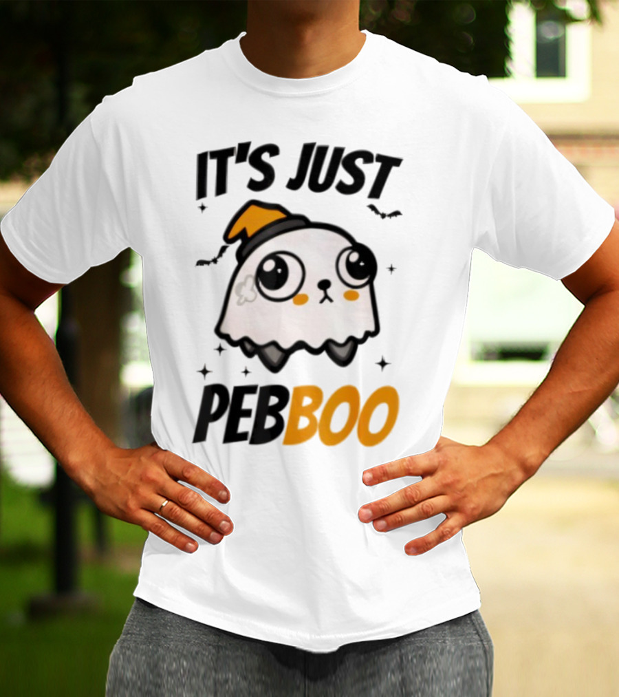 It's Just PebBoo Halloween Ghost Plush Cute Kawaii Spooky T-Shirt