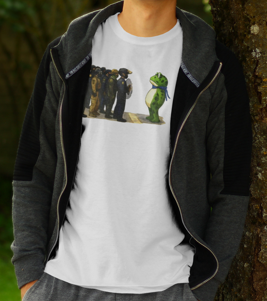 Portland Frog Protest Against ICE Deportation Resistance T-Shirt