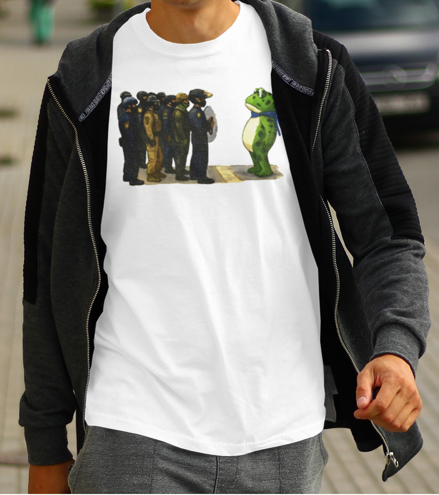 Portland Frog Protest Against ICE Deportation Resistance T-Shirt