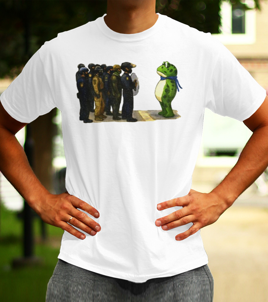 Portland Frog Protest Against ICE Deportation Resistance T-Shirt