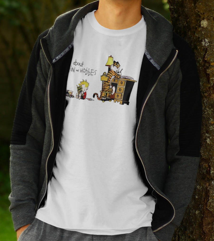 About Calvin And Hobbes Comics Reading And Writing T-Shirt